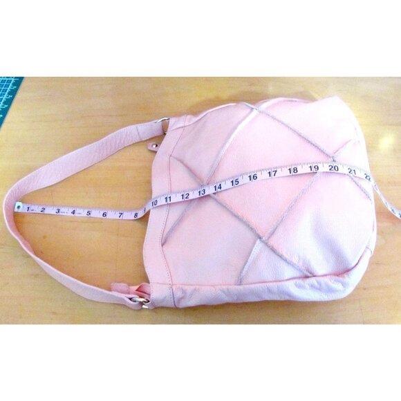 Nyla Noor Leather Soho Bucket Handbag Purse Tassel - Picture 7 of 12